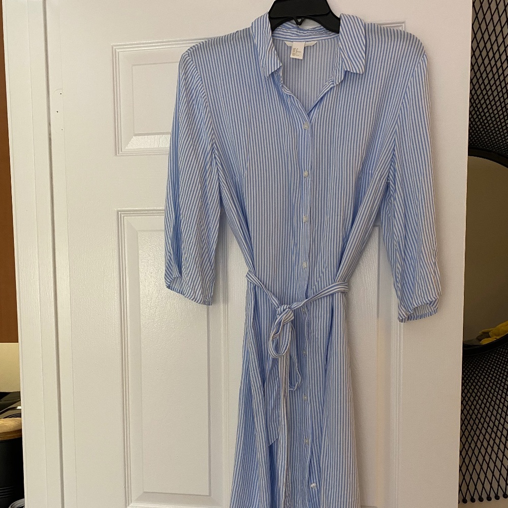 Blue Striped Dress